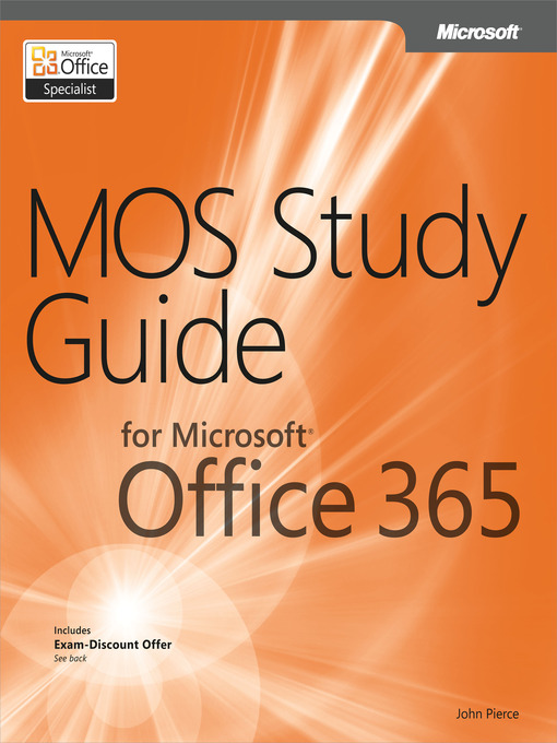 Title details for MOS Study Guide for Microsoft® Office 365 by John Pierce - Available